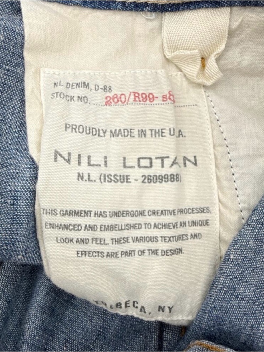 Nili Lots Paris Slouch Jeans — Size 24 - Picture 5 of 5